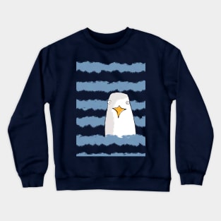 seagull on the sea Crewneck Sweatshirt